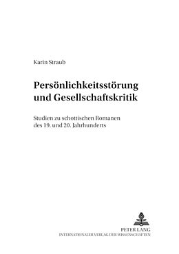 Kartonierter Einband Persönlichkeitsstörung und Gesellschaftskritik von Karin Prommersberger