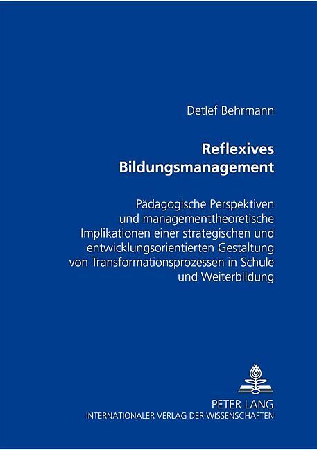 Reflexives Bildungsmanagement