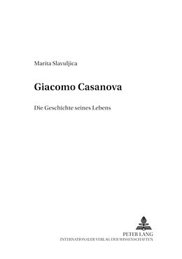 Kartonierter Einband Giacomo Casanova von Marita Liebermann, geb. Slavuljica