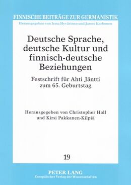 Kartonierter Einband Deutsche Sprache, deutsche Kultur und finnisch-deutsche Beziehungen von 