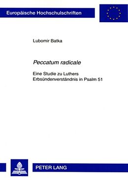 Kartonierter Einband «Peccatum radicale» von L&apos;ubomir Batka