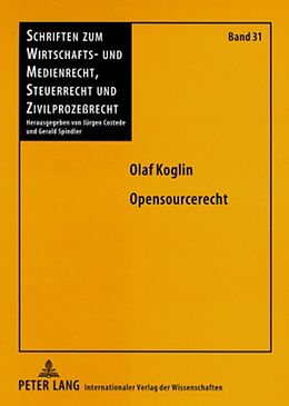 Kartonierter Einband Opensourcerecht von Olaf Koglin