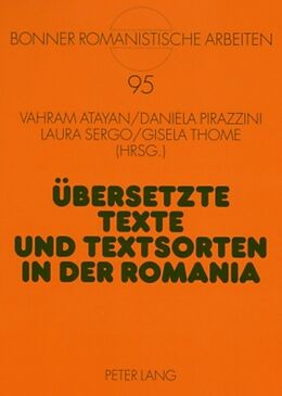 Kartonierter Einband Übersetzte Texte und Textsorten in der Romania von 