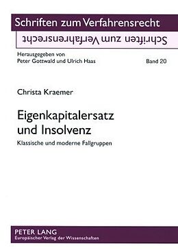 Kartonierter Einband Eigenkapitalersatz und Insolvenz von Christa Kraemer