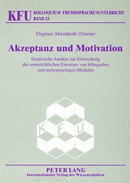 Kartonierter Einband Akzeptanz und Motivation von Dagmar Abendroth-Timmer