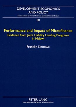 Kartonierter Einband Performance and Impact of Microfinance von Simtowe