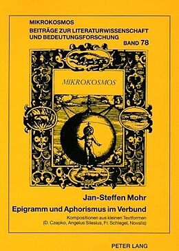 Kartonierter Einband Epigramm und Aphorismus im Verbund von Jan-Steffen Mohr