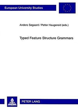 Couverture cartonnée Typed Feature Structure Grammars de 