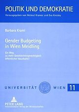 Kartonierter Einband Gender Budgeting in Wien Meidling von Barbara Kraml