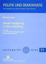 Kartonierter Einband Gender Budgeting in Wien Meidling von Barbara Kraml