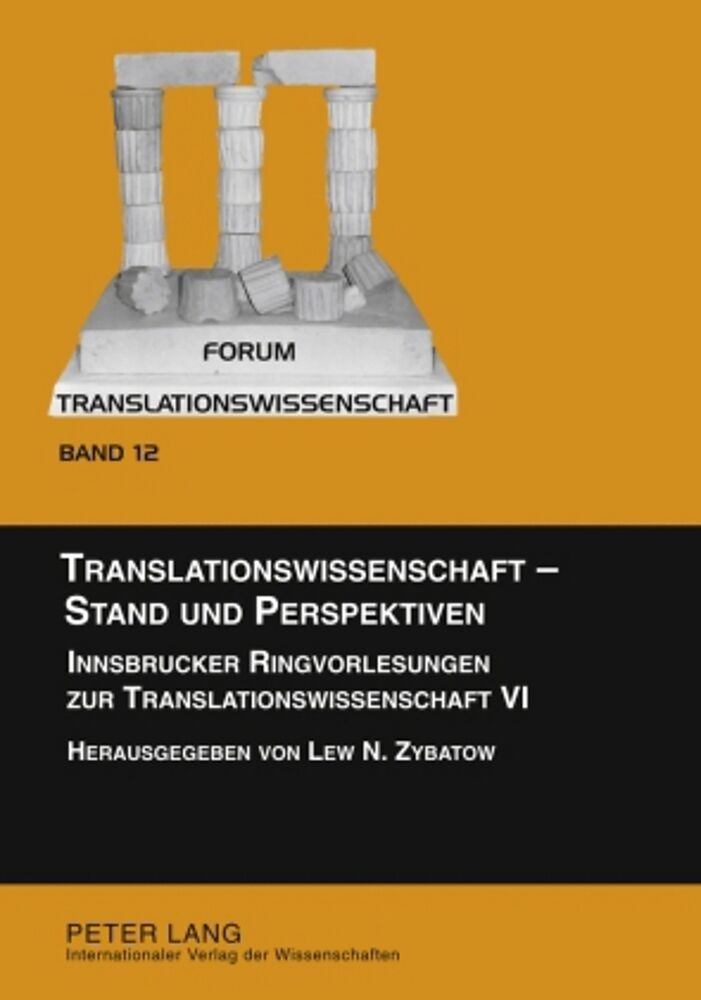 Translationswissenschaft  Stand und Perspektiven