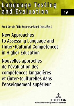 Fester Einband New Approaches to Assessing Language and (Inter-)Cultural Competences in Higher Education / Nouvelles approches de l évaluation des compétences langagières et (inter-)culturelles dans l enseignement supérieur von 