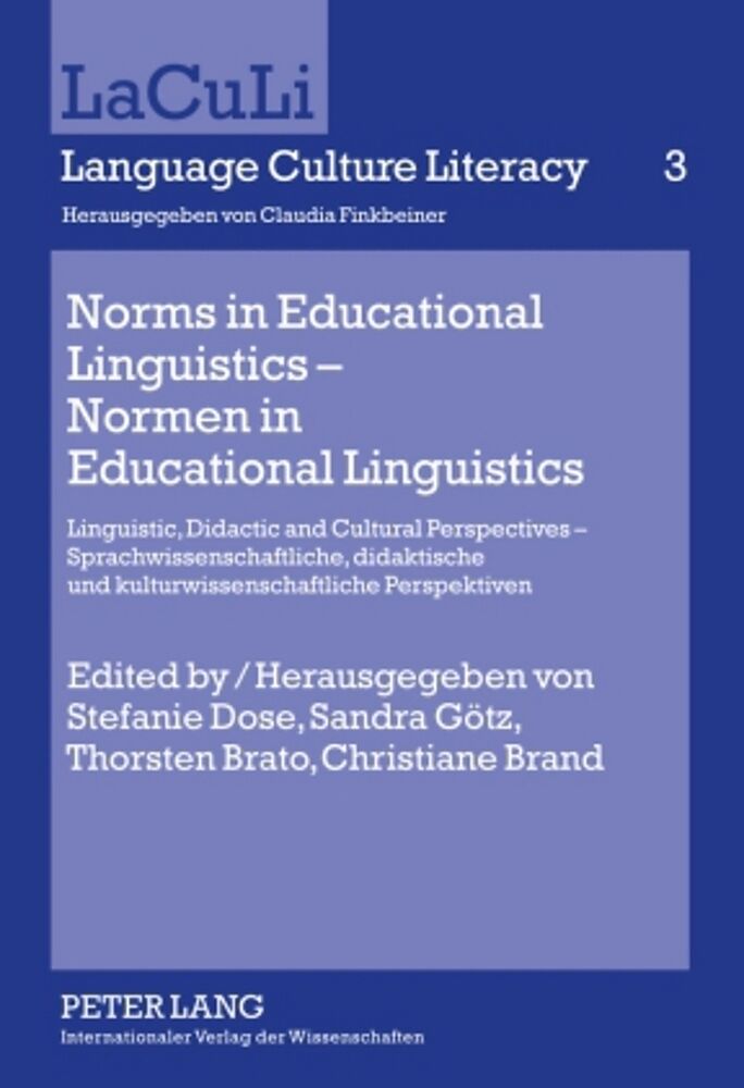 Norms in Educational Linguistics  Normen in Educational Linguistics