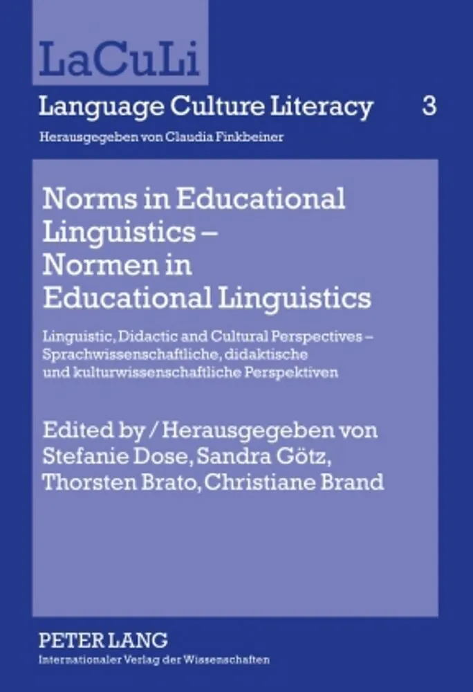Norms in Educational Linguistics  Normen in Educational Linguistics