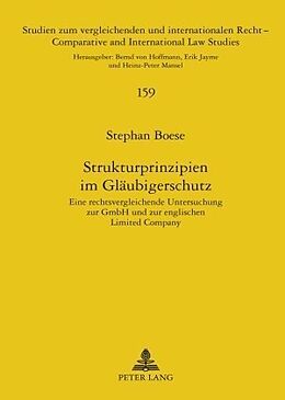 Fester Einband Strukturprinzipien im Gläubigerschutz von Stephan Boese