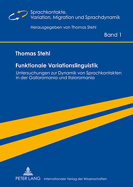 Fester Einband Funktionale Variationslinguistik von Thomas Stehl