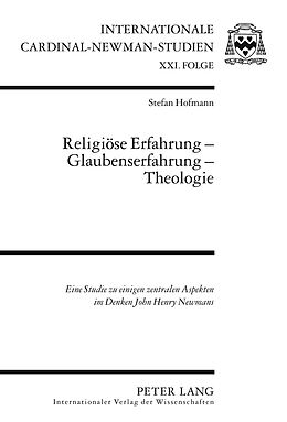 Fester Einband Religiöse Erfahrung  Glaubenserfahrung  Theologie von Stefan Hofmann