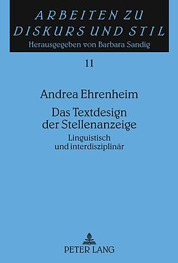 Fester Einband Das Textdesign der Stellenanzeige von Andrea Ehrenheim