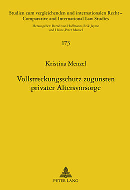 Fester Einband Vollstreckungsschutz zugunsten privater Altersvorsorge von Kristina Menzel