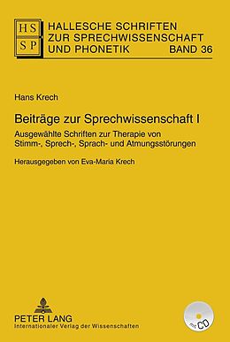 Fester Einband Beiträge zur Sprechwissenschaft I von Eva-Maria Krech