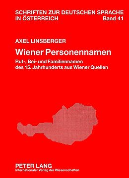 Fester Einband Wiener Personennamen von Axel Linsberger