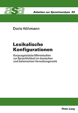 Fester Einband Lexikalische Konfigurationen von Doris Höhmann