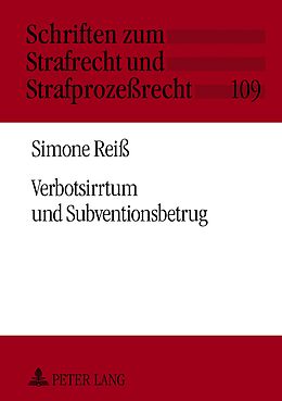 Fester Einband Verbotsirrtum und Subventionsbetrug von Simone Reiß