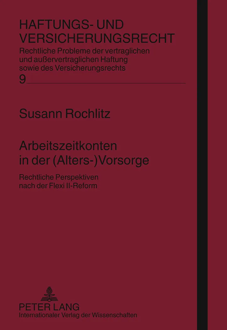 Arbeitszeitkonten in der (Alters-)Vorsorge