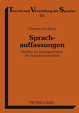 Fester Einband Sprachauffassungen von Clemens Knobloch
