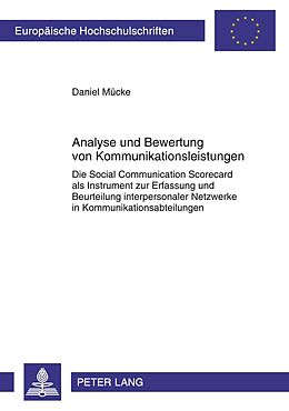 Kartonierter Einband Analyse und Bewertung von Kommunikationsleistungen von Daniel Mücke