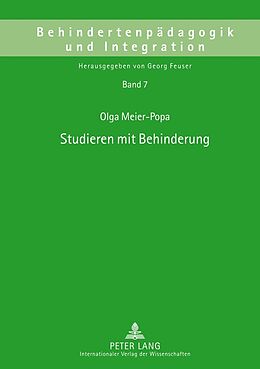 Fester Einband Studieren mit Behinderung von Olga Meier-Popa