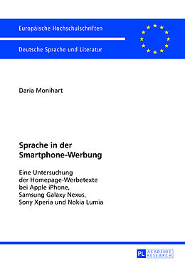Kartonierter Einband Sprache in der Smartphone-Werbung von Daria Monihart M.A.