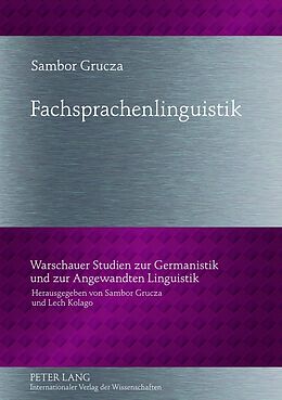 Fester Einband Fachsprachenlinguistik von Sambor Grucza