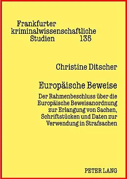 Fester Einband Europäische Beweise von Christine Ditscher