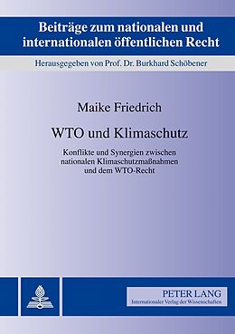 Fester Einband WTO und Klimaschutz von Maike Friedrich