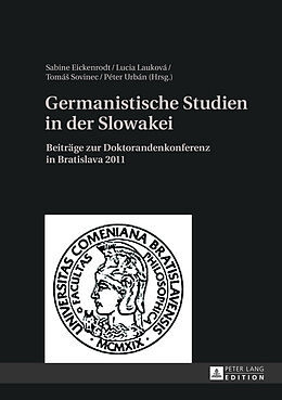Fester Einband Germanistische Studien in der Slowakei von 