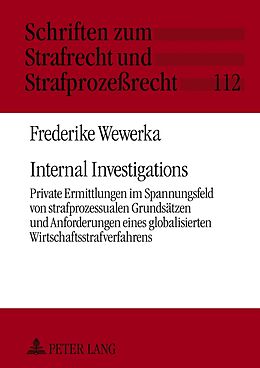 Fester Einband Internal Investigations von Frederike Wewerka