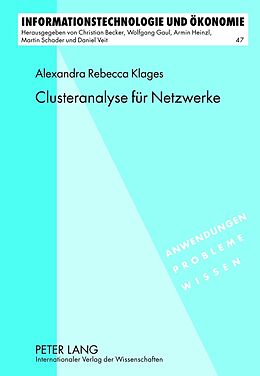 Fester Einband Clusteranalyse für Netzwerke von Alexandra Rebecca Klages