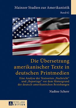 Fester Einband Die Übersetzung amerikanischer Texte in deutschen Printmedien von Nadine Scherr