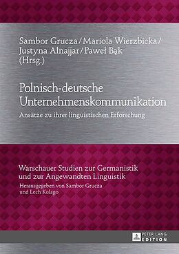 Fester Einband Polnisch-deutsche Unternehmenskommunikation von 