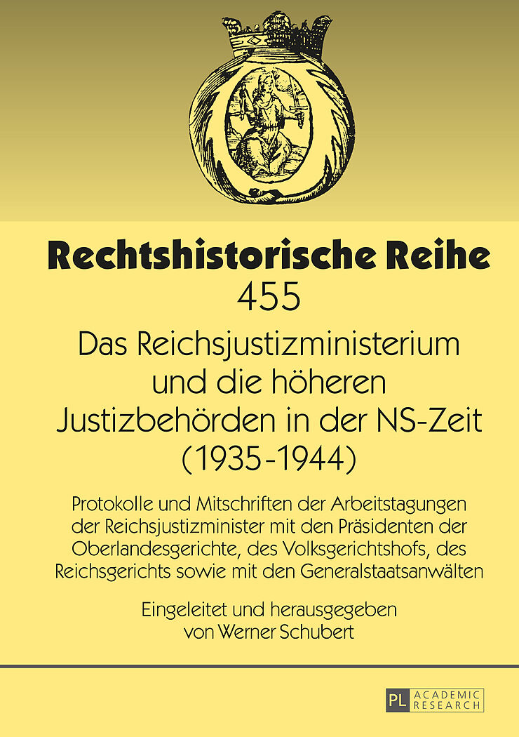 Das Reichsjustizministerium und die höheren Justizbehörden in der NS-Zeit (19351944)