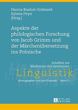 Fester Einband Aspekte der philologischen Forschung von Jacob Grimm und der Märchenübersetzung ins Polnische von 
