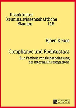 Fester Einband Compliance und Rechtsstaat von Björn Kruse