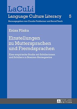 Fester Einband Einstellungen zu Muttersprachen und Fremdsprachen von Enisa Pliska