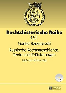 Fester Einband Russische Rechtsgeschichte: Texte und Erläuterungen von Günter Baranowski
