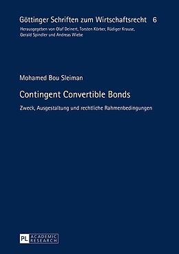 Fester Einband Contingent Convertible Bonds von Mohamed Bou Sleiman