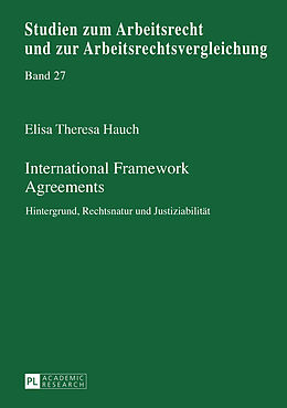 Fester Einband International Framework Agreements von Elisa Theresa Hauch