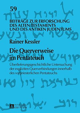 Fester Einband Die Querverweise im Pentateuch von Rainer Kessler