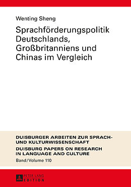 Fester Einband Sprachförderungspolitik Deutschlands, Großbritanniens und Chinas im Vergleich von Wenting Sheng