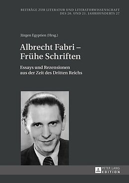 Fester Einband Albrecht Fabri  Frühe Schriften von 
